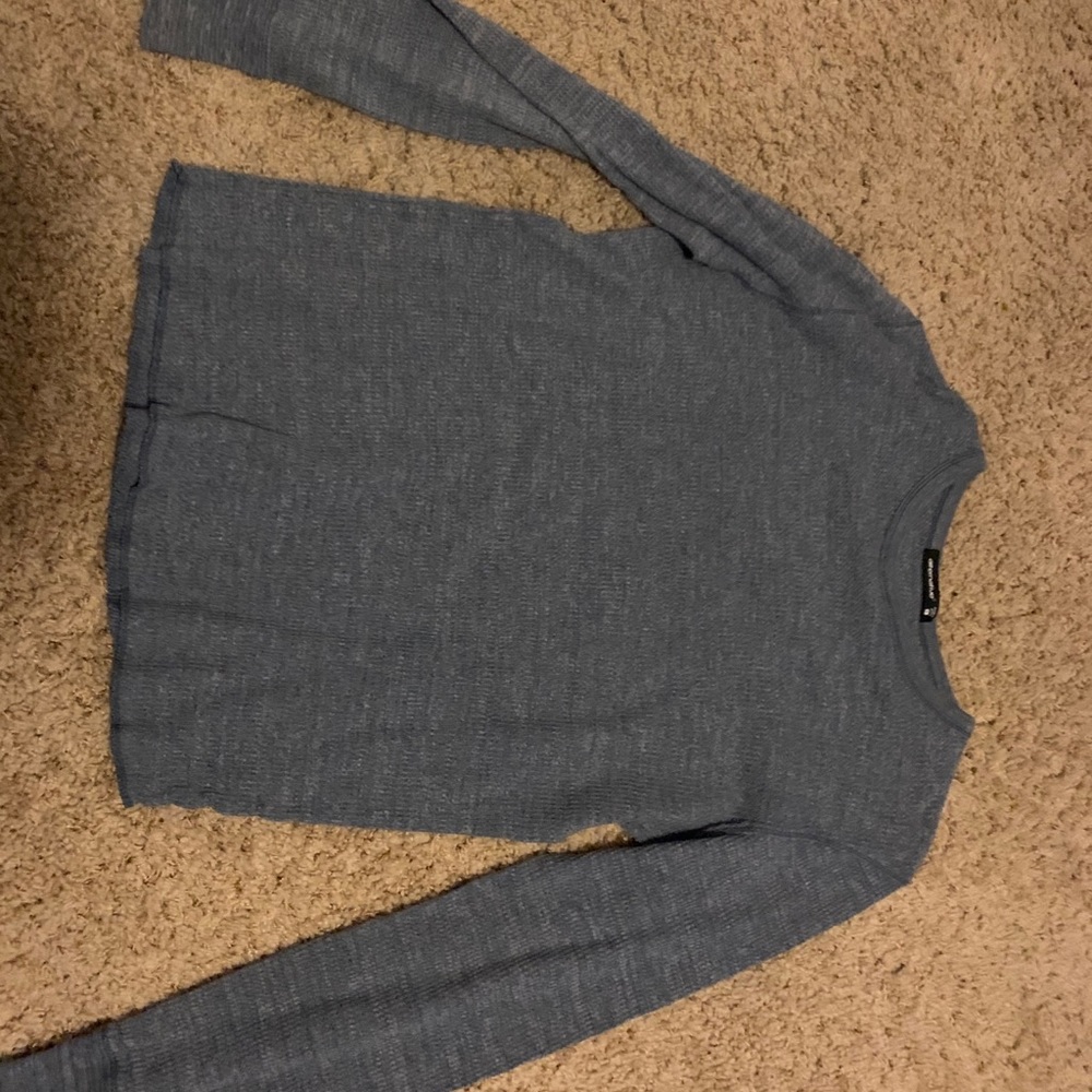 washed out blue long sleeve